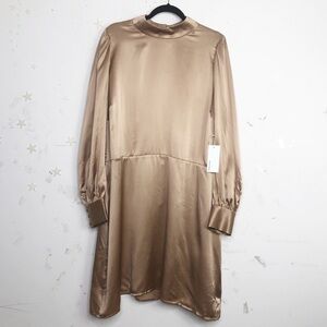 REFORMATION Kim silk satin mini dress